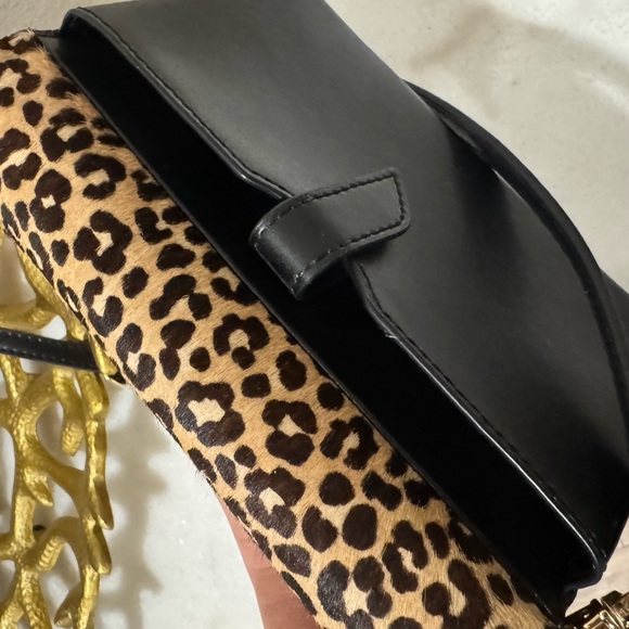 Michael Kors Leopard and Black Clutch